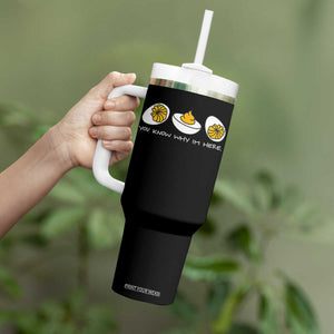 Funny Easter Tumbler With Handle You Know Why Im Here TS10 Print Your Wear