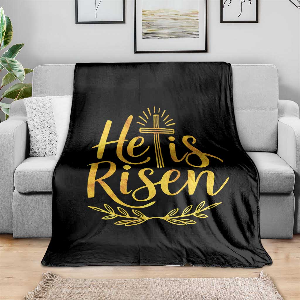 He Is Risen Throw Blanket Jesus Easter Religious Christians TS10 Print Your Wear