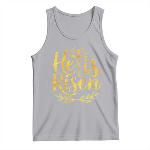 He Is Risen Tank Top Jesus Easter Religious Christians TS10 Athletic Heather Print Your Wear