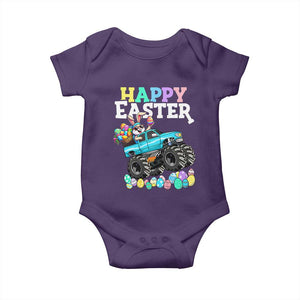 Boys Happy Easter Bunny Monster Truck Baby Onesie Eggs Cool Rabbit Car Lovers Toddler TS10 Purple Print Your Wear