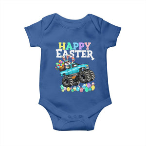Boys Happy Easter Bunny Monster Truck Baby Onesie Eggs Cool Rabbit Car Lovers Toddler TS10 Royal Blue Print Your Wear