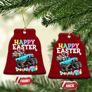 Boys Happy Easter Bunny Monster Truck Ceramic Ornament Eggs Cool Rabbit Car Lovers Toddler TS10 Print Your Wear