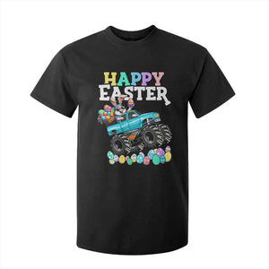 Boys Happy Easter Bunny Monster Truck T Shirt For Kid Eggs Cool Rabbit Car Lovers Toddler TS10 Black Print Your Wear