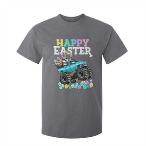Boys Happy Easter Bunny Monster Truck T Shirt For Kid Eggs Cool Rabbit Car Lovers Toddler TS10 Charcoal Print Your Wear