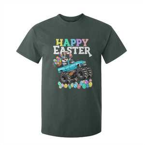 Boys Happy Easter Bunny Monster Truck T Shirt For Kid Eggs Cool Rabbit Car Lovers Toddler TS10 Dark Forest Green Print Your Wear