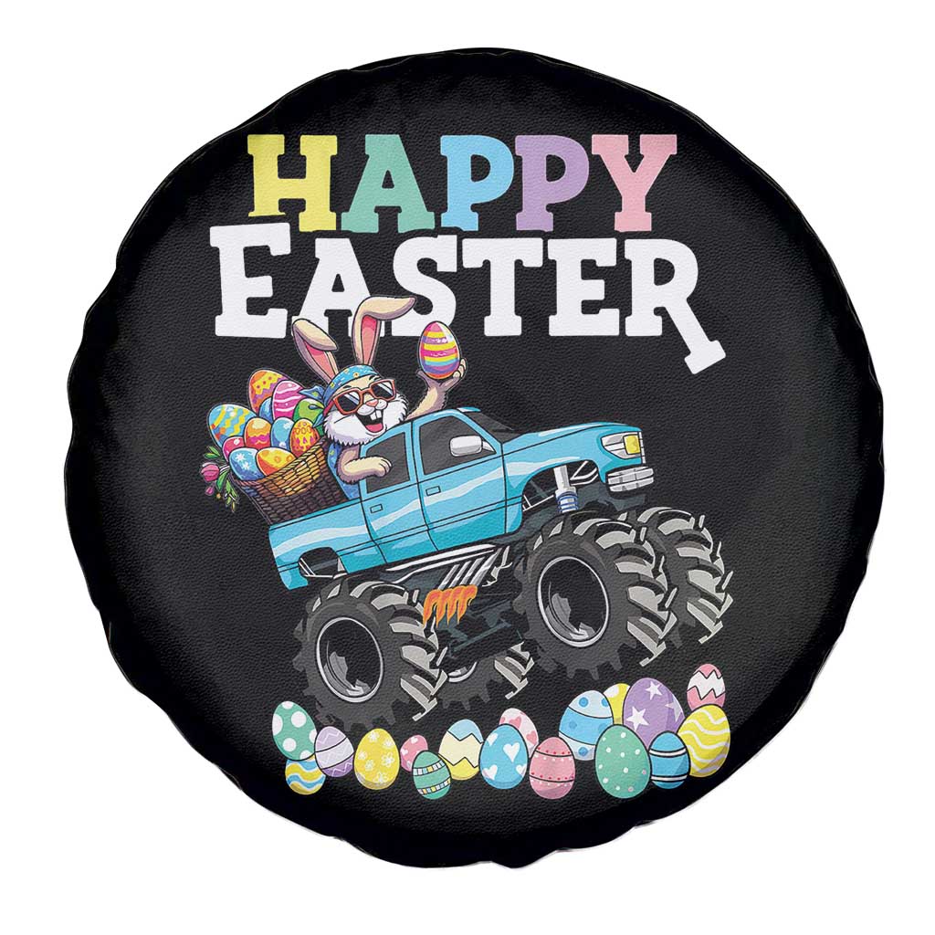 Boys Happy Easter Bunny Monster Truck Spare Tire Cover Eggs Cool Rabbit Car Lovers Toddler TS10 Print Your Wear