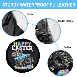 Boys Happy Easter Bunny Monster Truck Spare Tire Cover Eggs Cool Rabbit Car Lovers Toddler TS10 Print Your Wear