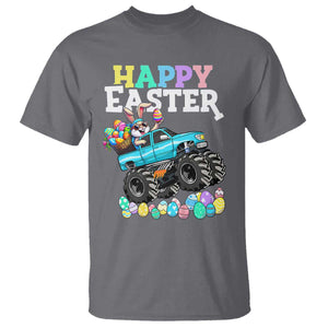 Boys Happy Easter Bunny Monster Truck T Shirt Eggs Cool Rabbit Car Lovers Toddler TS10 Charcoal Print Your Wear