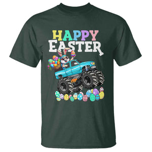 Boys Happy Easter Bunny Monster Truck T Shirt Eggs Cool Rabbit Car Lovers Toddler TS10 Dark Forest Green Print Your Wear