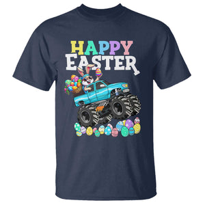 Boys Happy Easter Bunny Monster Truck T Shirt Eggs Cool Rabbit Car Lovers Toddler TS10 Navy Print Your Wear