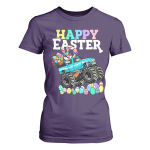 Boys Happy Easter Bunny Monster Truck T Shirt For Women Eggs Cool Rabbit Car Lovers Toddler TS10 Purple Print Your Wear