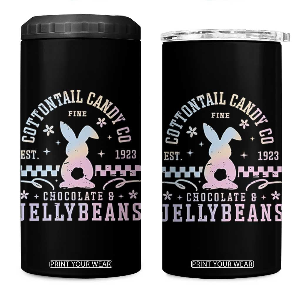 Cottontail Candy Company Easter 4 in 1 Can Cooler Tumbler Carrot Bunny Rabbit Family Matching TS10 One Size: 16 oz Black Print Your Wear