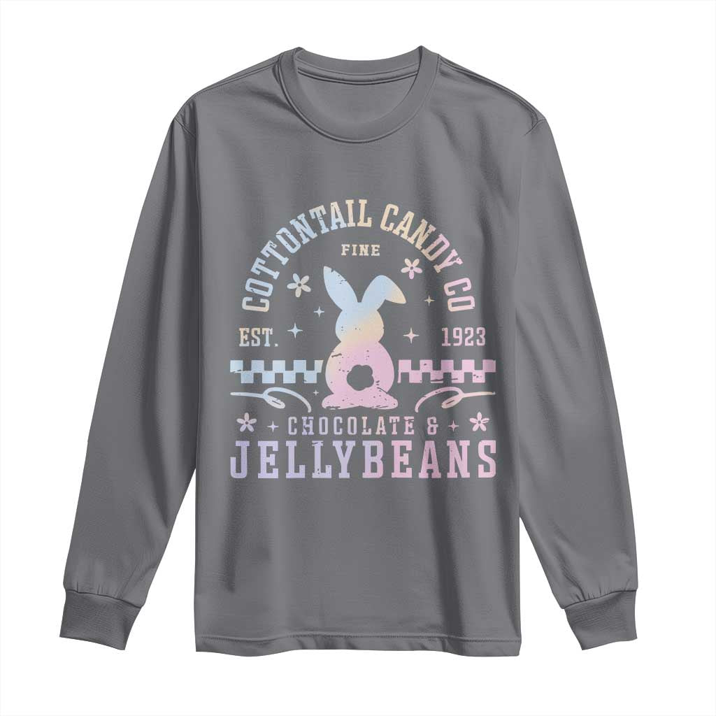 Cottontail Candy Company Easter Long Sleeve Shirt Carrot Bunny Rabbit Family Matching TS10 Charcoal Print Your Wear