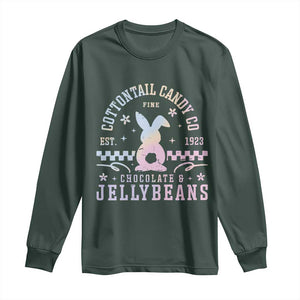 Cottontail Candy Company Easter Long Sleeve Shirt Carrot Bunny Rabbit Family Matching TS10 Dark Forest Green Print Your Wear