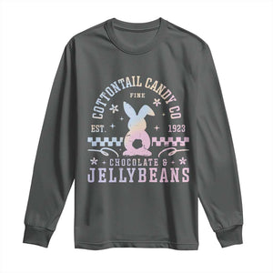 Cottontail Candy Company Easter Long Sleeve Shirt Carrot Bunny Rabbit Family Matching TS10 Dark Heather Print Your Wear