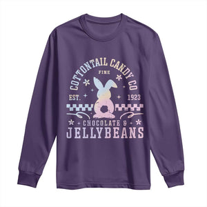 Cottontail Candy Company Easter Long Sleeve Shirt Carrot Bunny Rabbit Family Matching TS10 Purple Print Your Wear