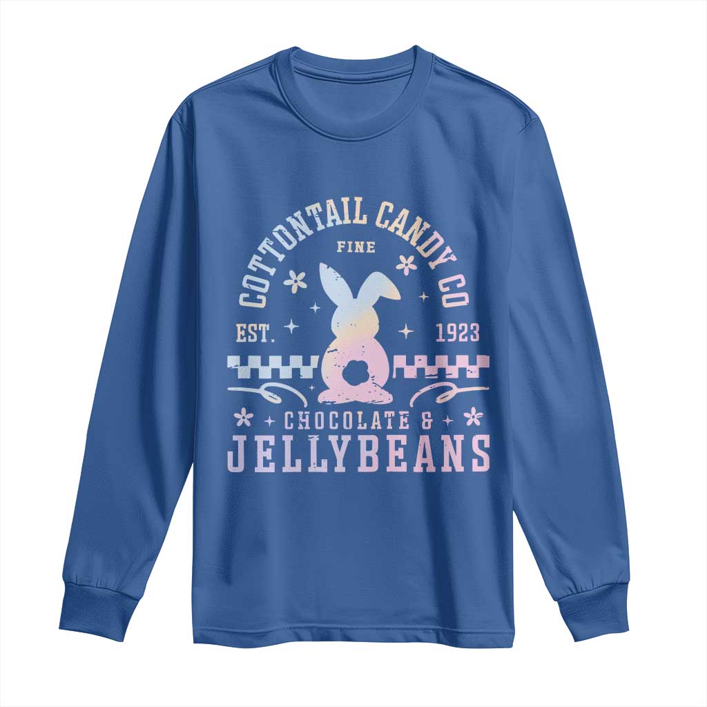 Cottontail Candy Company Easter Long Sleeve Shirt Carrot Bunny Rabbit Family Matching TS10 Royal Blue Print Your Wear