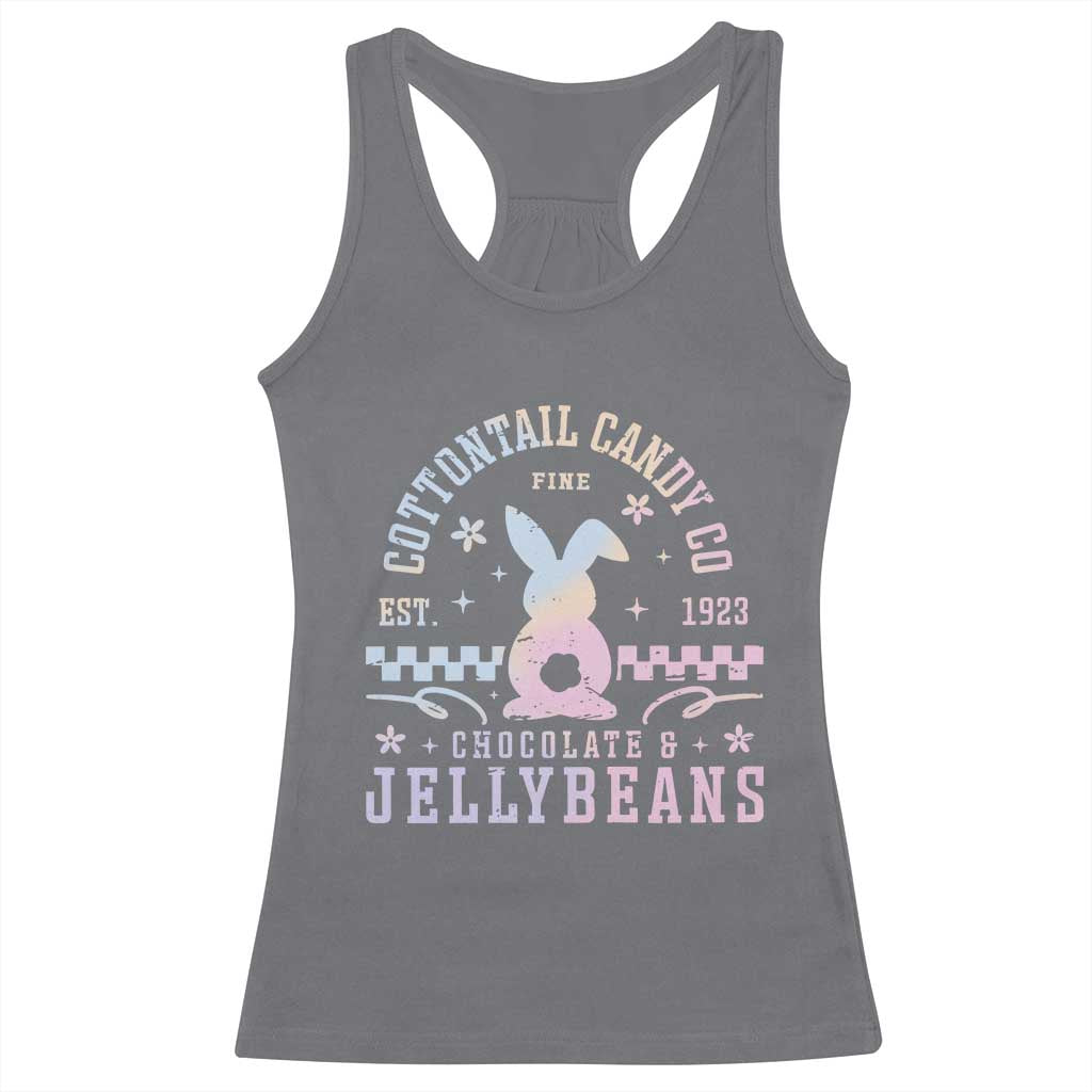Cottontail Candy Company Easter Racerback Tank Top Carrot Bunny Rabbit Family Matching TS10 Charcoal Print Your Wear