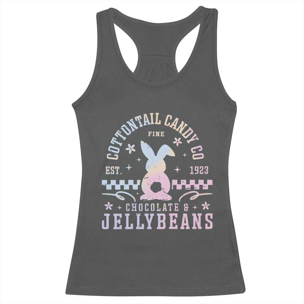 Cottontail Candy Company Easter Racerback Tank Top Carrot Bunny Rabbit Family Matching TS10 Dark Heather Print Your Wear