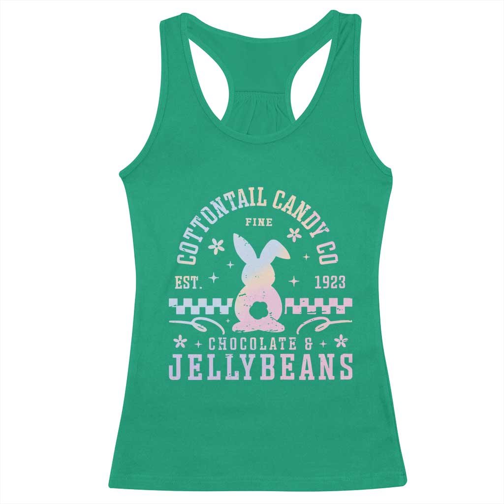 Cottontail Candy Company Easter Racerback Tank Top Carrot Bunny Rabbit Family Matching TS10 Irish Green Print Your Wear