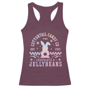 Cottontail Candy Company Easter Racerback Tank Top Carrot Bunny Rabbit Family Matching TS10 Maroon Print Your Wear