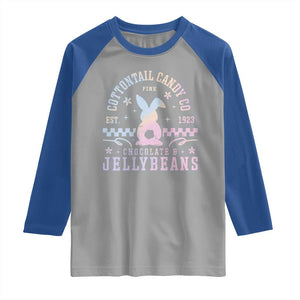 Cottontail Candy Company Easter Raglan Shirt Carrot Bunny Rabbit Family Matching TS10 Sport Gray Royal Print Your Wear