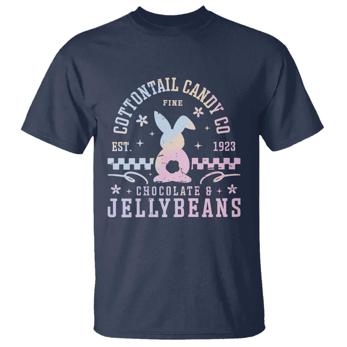 Cottontail Candy Company Easter T Shirt Carrot Bunny Rabbit Family Matching TS10 Navy Print Your Wear
