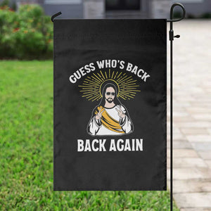Guess Whos Back Garden Flag Funny Easter Jesus TS10 Print Your Wear