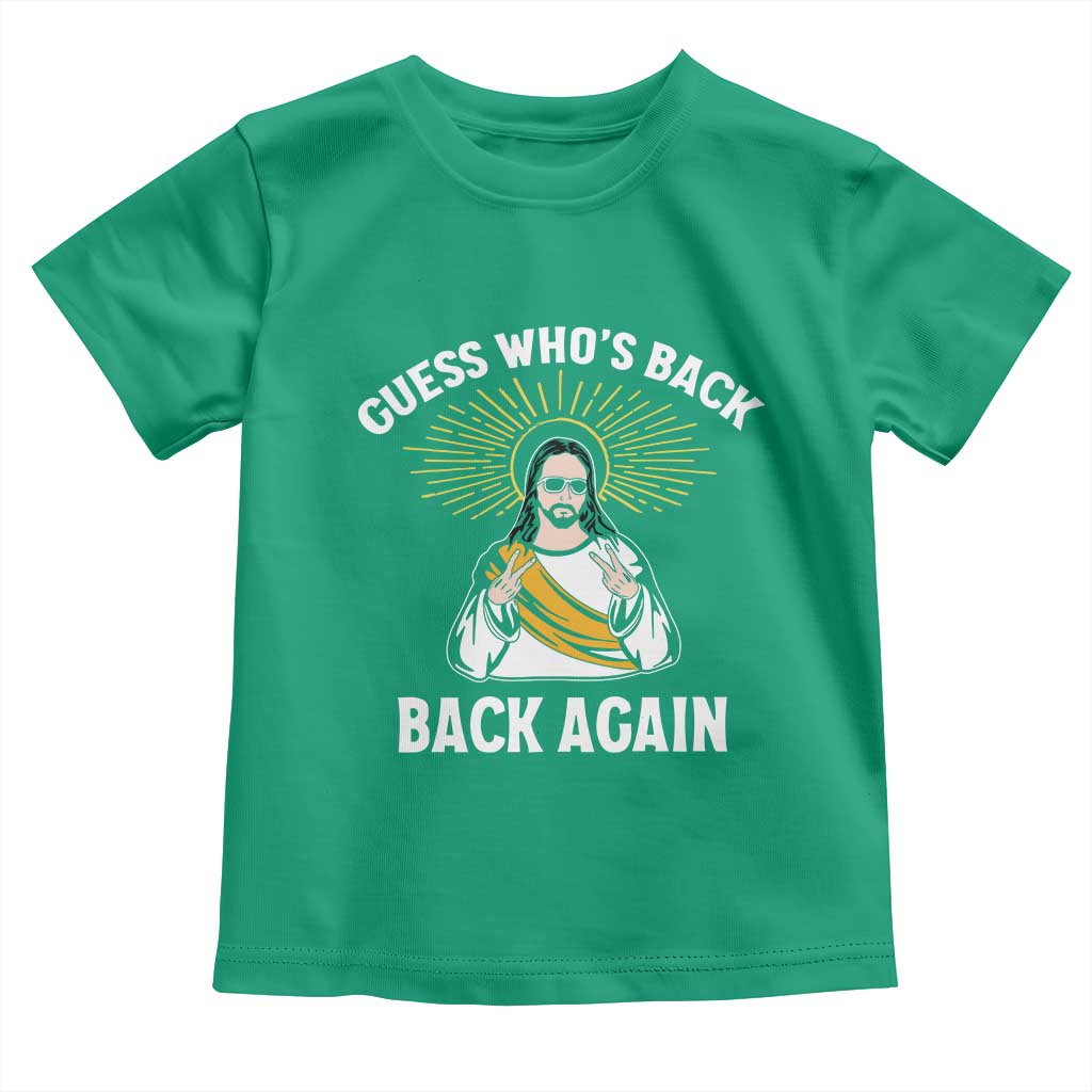 Guess Whos Back Toddler T Shirt Funny Easter Jesus TS10 Irish Green Print Your Wear