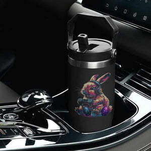 Gamer Rabbit Flip Straw Tumbler Cute Bunny Gaming Eggs Funny Video Games Easter TS10 Print Your Wear
