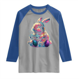Gamer Rabbit Raglan Shirt Cute Bunny Gaming Eggs Funny Video Games Easter TS10 Sport Gray Royal Print Your Wear