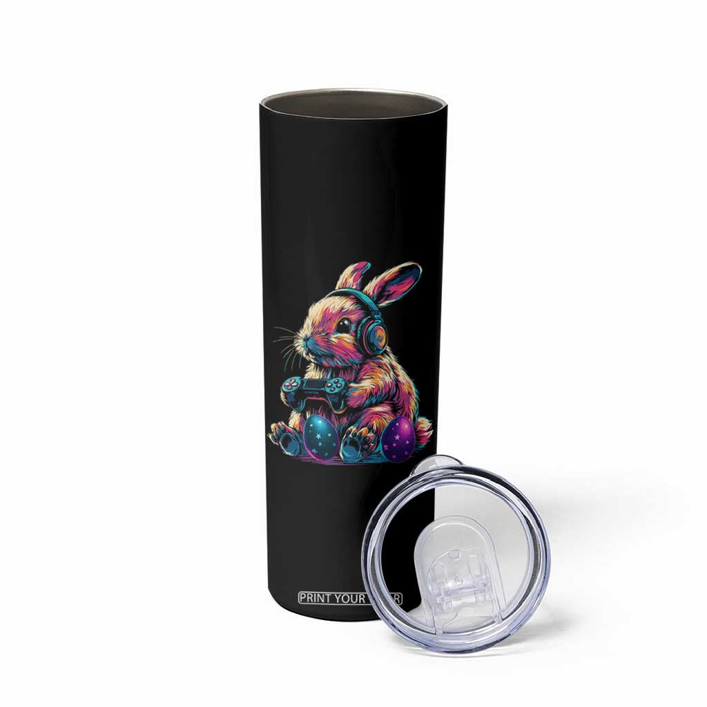 Gamer Rabbit Skinny Tumbler Cute Bunny Gaming Eggs Funny Video Games Easter TS10 Print Your Wear