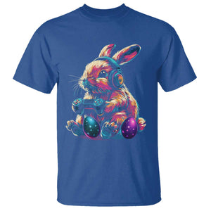 Gamer Rabbit T Shirt Cute Bunny Gaming Eggs Funny Video Games Easter TS10 Royal Blue Print Your Wear