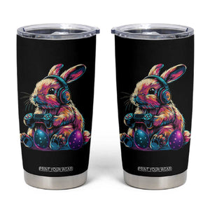 Gamer Rabbit Tumbler Cup Cute Bunny Gaming Eggs Funny Video Games Easter TS10 Black Print Your Wear