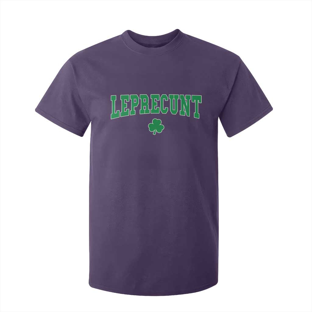 Leprecunt Shamrock T Shirt For Kid St Patricks Day Funny Irish Adult Humor TS10 Purple Print Your Wear