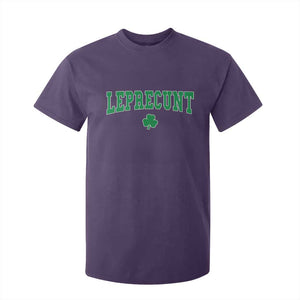 Leprecunt Shamrock T Shirt For Kid St Patricks Day Funny Irish Adult Humor TS10 Purple Print Your Wear