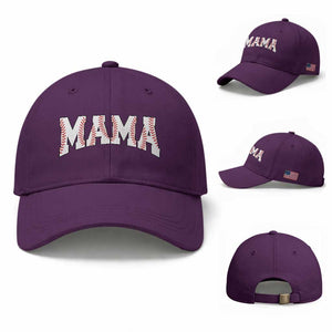Baseball Mama Baseball Cap Retro Varsity Baseball Season Mom Raising Ballers TS10 Baseball Cap Universal Fit Purple Print Your Wear