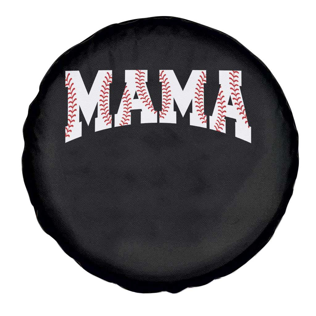 Baseball Mama Spare Tire Cover Retro Varsity Baseball Season Mom Raising Ballers TS10 Print Your Wear
