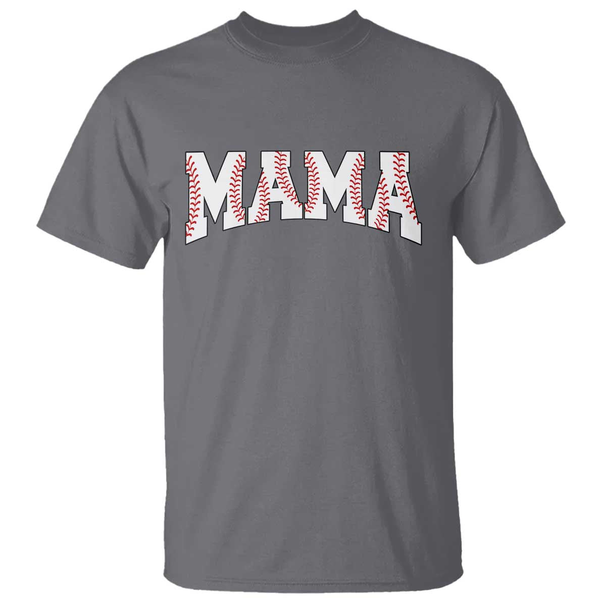 Baseball Mama T Shirt Retro Varsity Baseball Season Mom Raising Ballers TS10 Charcoal Print Your Wear