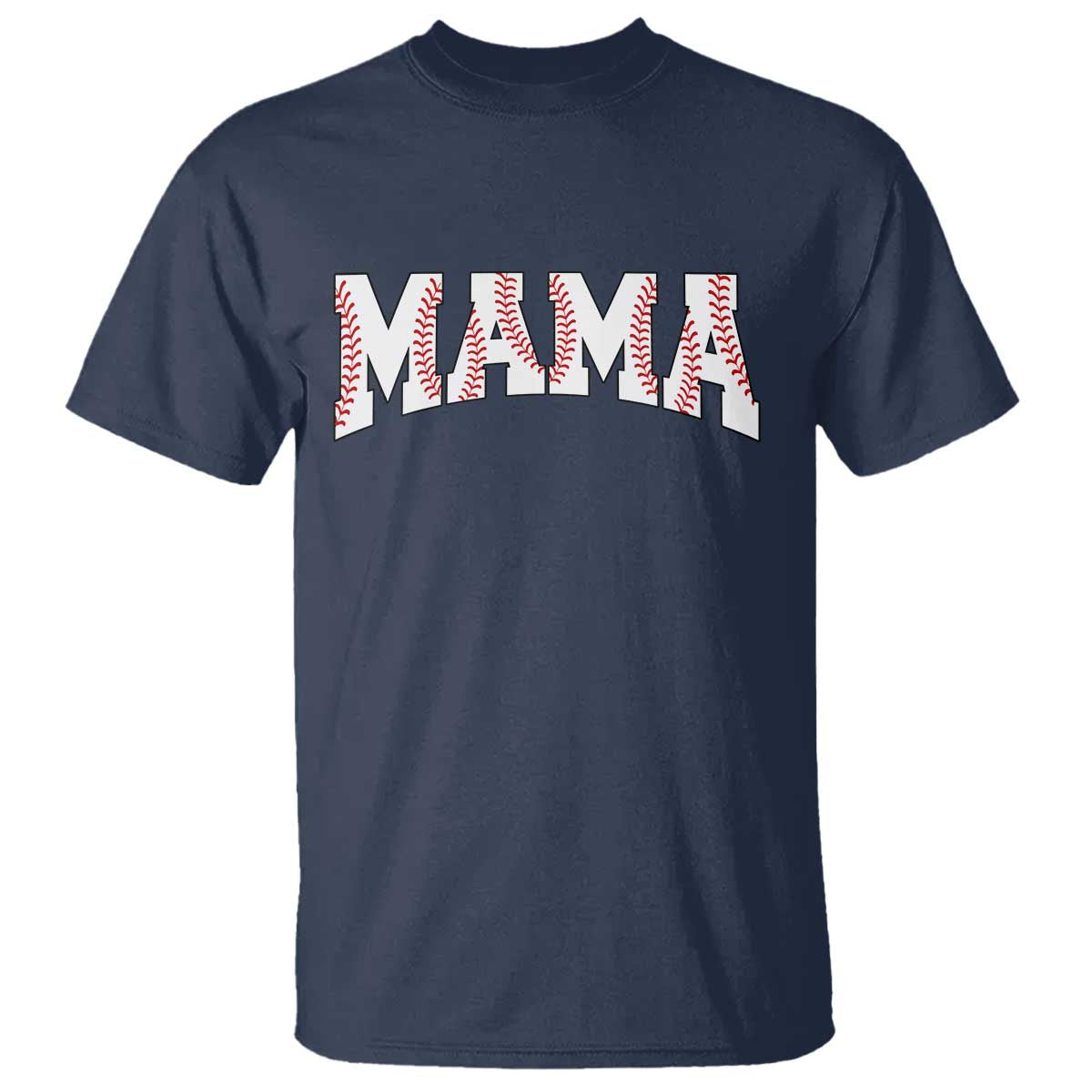 Baseball Mama T Shirt Retro Varsity Baseball Season Mom Raising Ballers TS10 Navy Print Your Wear