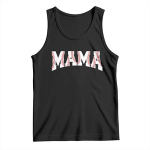 Baseball Mama Tank Top Retro Varsity Baseball Season Mom Raising Ballers TS10 Black Print Your Wear