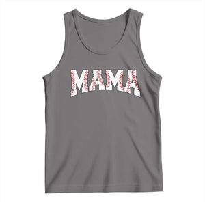 Baseball Mama Tank Top Retro Varsity Baseball Season Mom Raising Ballers TS10 Deep Heather Print Your Wear