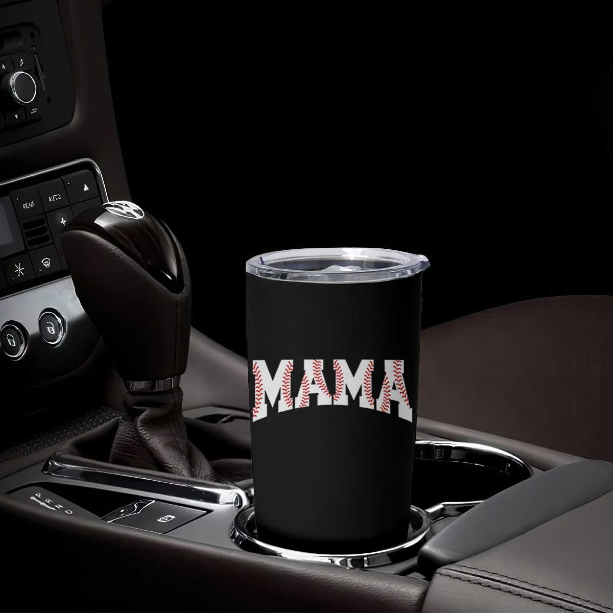 Baseball Mama Tumbler Cup Retro Varsity Baseball Season Mom Raising Ballers TS10 Print Your Wear