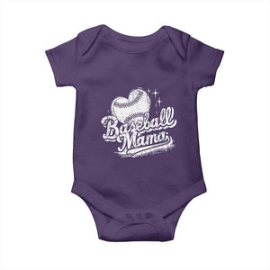 Baseball Mama Baby Onesie Baseball Season Mom Raising Ballers TS10 Purple Print Your Wear