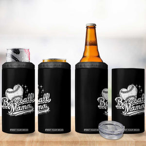 Baseball Mama 4 in 1 Can Cooler Tumbler Baseball Season Mom Raising Ballers TS10 Print Your Wear