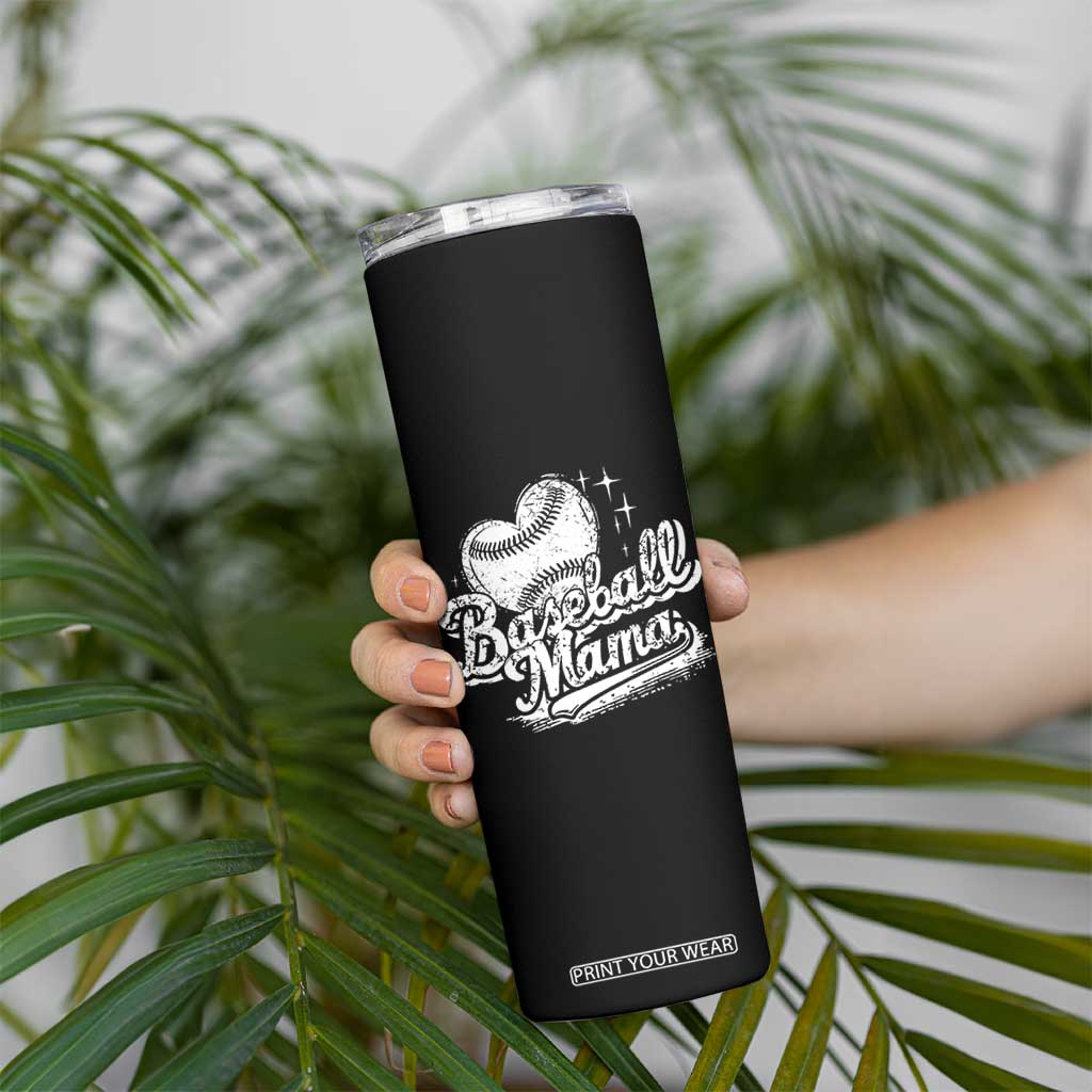 Baseball Mama Skinny Tumbler Baseball Season Mom Raising Ballers TS10 Print Your Wear