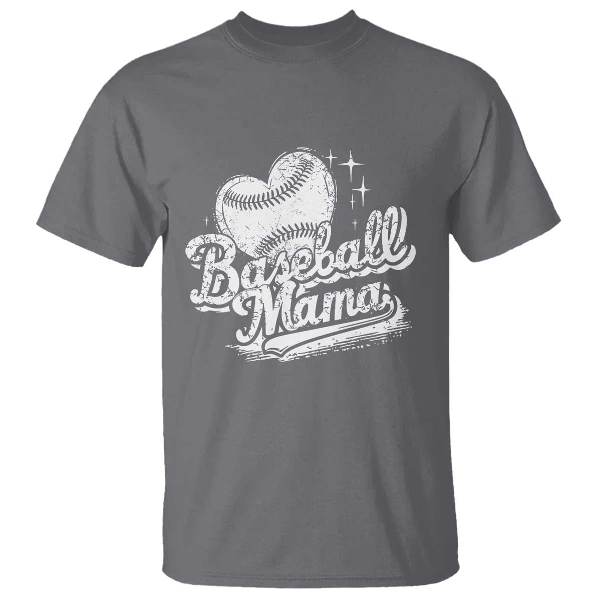Baseball Mama T Shirt Baseball Season Mom Raising Ballers TS10 Charcoal Print Your Wear