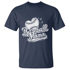 Baseball Mama T Shirt Baseball Season Mom Raising Ballers TS10 Navy Print Your Wear