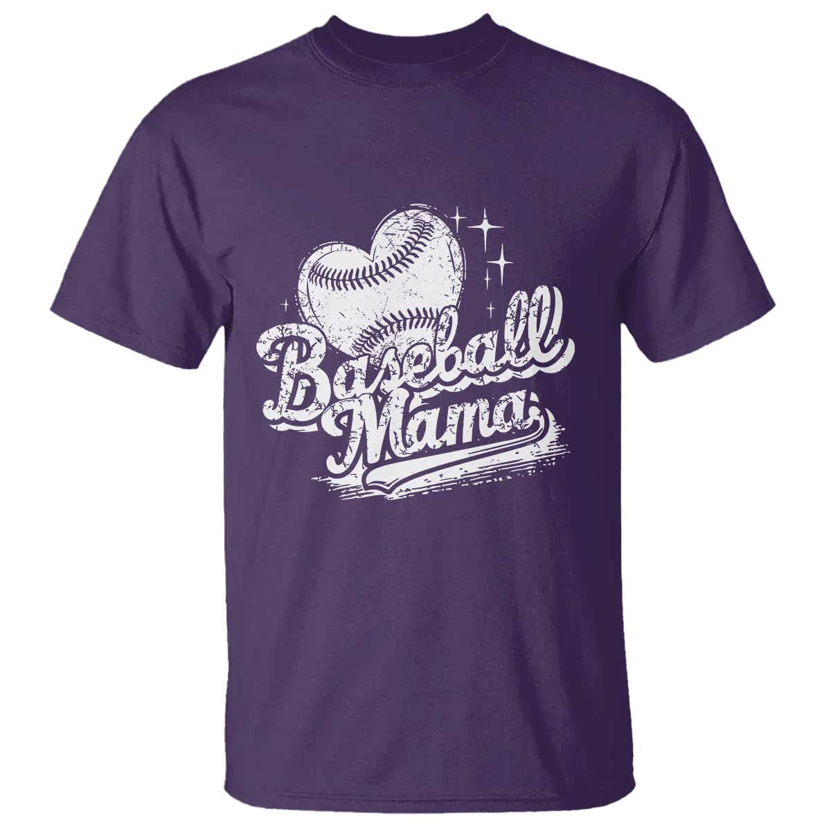 Baseball Mama T Shirt Baseball Season Mom Raising Ballers TS10 Purple Print Your Wear