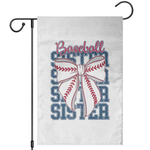 Baseball Sister Garden Flag Coquette Bow Biggest Fan Sport Lovers Girl TS10 White Print Your Wear